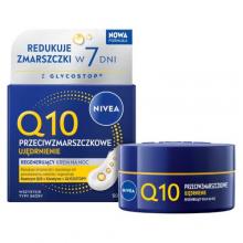 Zdjęcie produktu - Nivea Q10 Przeciwzmarszczkowe Ujędrnienie Regenerujący krem na noc, 50 ml