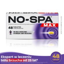 Zdjęcie produktu - No-Spa Max 80 mg, 48 tabletek