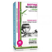 Zdjęcie produktu - Noble Health Biotyna na włosy + Krzem, 40 tabl.