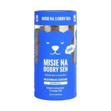 Zdjęcie produktu - Noble Health Misie na dobry sen, 60 żelek KR&Oacute;TKA DATA 31.10.2026