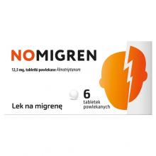 Zdjęcie produktu - NOMIGREN 12,5 mg, 6 tabl. powl.