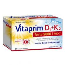 Zdjęcie produktu - Vitaprim D3 Forte 2000 K2, 60 kaps.
