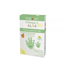 Zdjęcie produktu - Norsan Omega-3 Alga Jelly żelki z roślinnym olejem z alg o smaku tutti frutti, 45 szt.