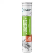 Zdjęcie produktu - Novativ Calcium + Witamina C, 20tabl. musujących