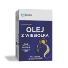 Zdjęcie produktu - Novativ Olej z wiesiołka, 60kaps.