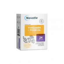 Zdjęcie produktu - Novativ Tymianek i Podbiał, 24 tabl. do ssania