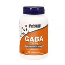 Zdjęcie produktu - NOW Foods GABA 750mg, 100 kaps.