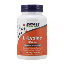 Zdjęcie produktu - Now Foods L-Lizyna 500 mg, 100 kaps.