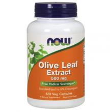 Zdjęcie produktu - NOW FOODS Liść Oliwny (Olive Leaf Extract) 500mg, 120 kapsułek