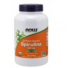 Zdjęcie produktu - NOW FOODS Spirulina 500mg, 200 tabl.