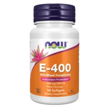Zdjęcie produktu - Now Foods Witamina E 400 j.m. 50 kaps.