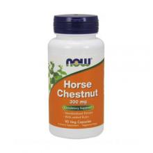 Zdjęcie produktu - NOW Horse Chestnut 300mg Kasztanowiec zwyczajny, 90 kapsułek