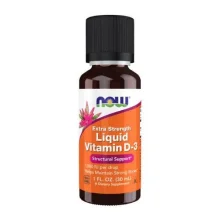 Zdjęcie produktu - NOW Vitamin D-3 Liquid- 30ml KR&Oacute;TKA DATA 31.10.2026