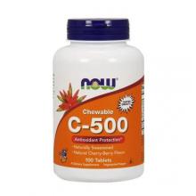 Zdjęcie produktu - Now Witamina C 500 mg z Dziką r&oacute;żą, 100tabl.