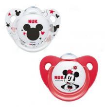 NUK Trendline Disney Myszka Miki Silikonowy smoczek (6-18m), 2szt. mix