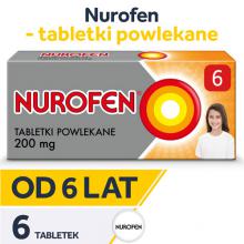 Nurofen dla dzieci Tabletki Powlekane 200 mg x 6tbl (od 6 lat)
