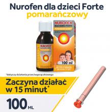 Zdjęcie produktu - Nurofen Forte pomarańczowy - zawiesina, 100 ml 