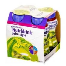 Zdjęcie produktu - NUTRIDRINK JUICE STYLE o smaku jabłkowym, 4x200ml KR&Oacute;TKA DATA 8.08.2026