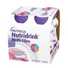 Zdjęcie produktu - Nutridrink Multi Fibre truskawka, 4x125ml  KR&Oacute;TKA DATA 17.07.2026