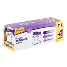 Zdjęcie produktu - Nutridrink Protein zestaw, 12szt. (8szt. - owoce leśne + 4szt. neutralne) KR&Oacute;TKA DATA 12.09.2026