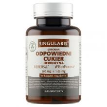 Zdjęcie produktu - SINGULARIS Superior Odpowiedni cukier Berberyna, 60kaps.