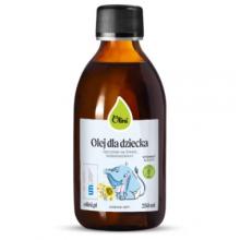 Zdjęcie produktu - Olini Olej dla dziecka tłoczony na zimno nierafinowany, 250 ml
