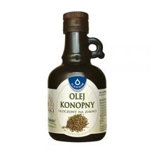 Zdjęcie produktu - Olej konopny tłoczony na zimno - 250 ml (Oleofarm)
