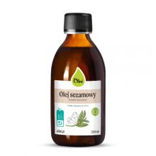 Zdjęcie produktu - Olini Olej sezamowy tłoczony na zimno nierafinowany, 250 ml