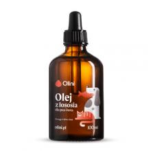 Zdjęcie produktu - Olini Olej z łososia dla psa i kota, 100 ml