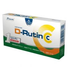 Zdjęcie produktu - Oleofarm D-Rutin CC, 30 kaps. - suplement diety z witaminą C i D KR&Oacute;TKA DATA 30.09.2026
