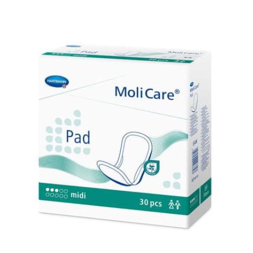 Miniaturka artykułu - MoliCare Pad Midi 3 Wkłady anatomiczne dla kobiet i mężczyzn, 30 szt.
