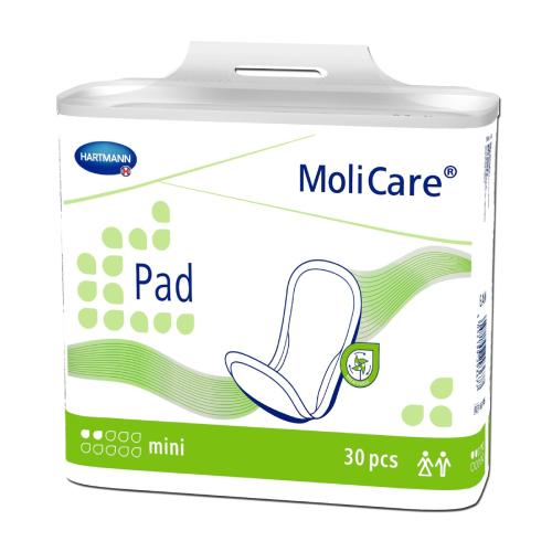 Miniaturka artykułu - MoliCare Pad mini Wkłady anatomiczne chłonne 30szt.