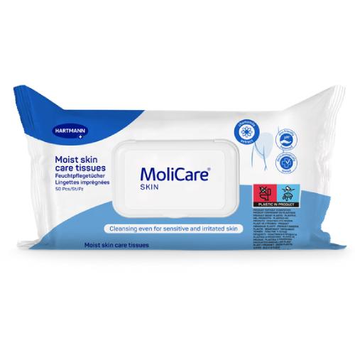 MoliCare Skin Nawilżane chusteczki oczyszczające, 50 szt.