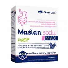 Zdjęcie produktu - Olimp Maślan sodu Max 480 mg, wspomaga regenerację jelit, 60 kaps.