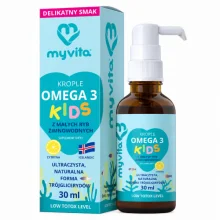 Zdjęcie produktu - MyVita Omega-3 Kids Krople dla dzieci, 30 ml