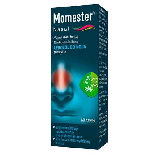 Miniaturka artykułu - Momester Nasal aerozol do nosa, zawiesina 0,05mg 60 dawek