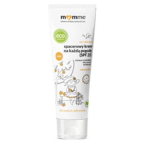 Miniaturka artykułu - MOMME Spacerowy krem na każdą pogodę dla dzieci SPF25, 50ml