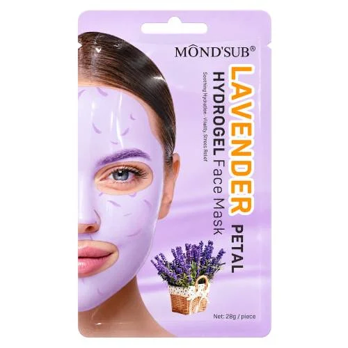 Miniaturka artykułu - Mond'Sub Lavender Petal Hydrogel Face Mask Hydrożelowa maseczka do twarzy z płatkami lawendy, 28 g