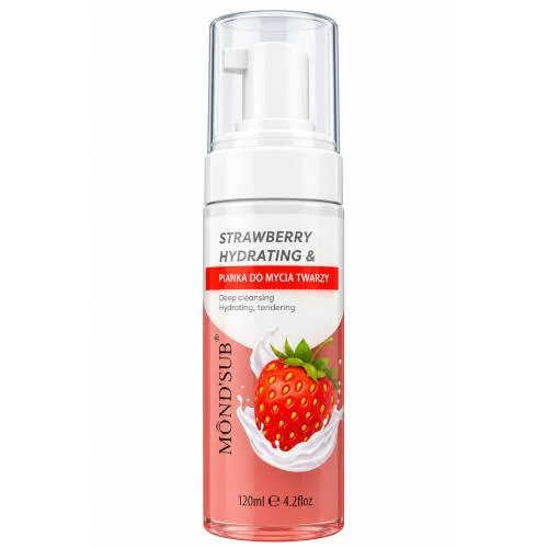 Miniaturka artykułu - Mond'Sub Milky Shake Strawberry Pianka do mycia twarzy, 120 ml