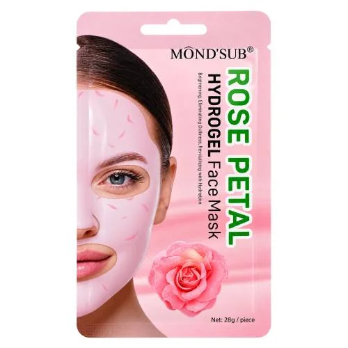 Miniaturka artykułu - Mond'Sub Rose Petal Hydrogel Face Mask Hydrożelowa maseczka do twarzy z płatkami r&oacute;ży, 28 g