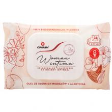 Zdjęcie produktu - OPHARM Chusteczki nawilżane do higieny intymnej Woman Intima Almond, 24szt.
