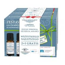 Zdjęcie produktu - Optima Natura Zestaw Potr&oacute;jny Pakiet Zestaw Zdrowia Szczęścia i Miłości Olejki eteryczne, 9 x 10 ml