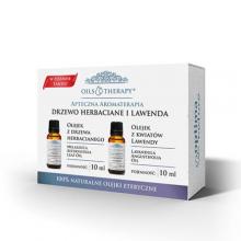 Zdjęcie produktu - Optima Natura Zestaw oils&therapy Olejek z drzewa herbacianego, 10 ml + Olejek z kwiat&oacute;w lawendy, 10 ml