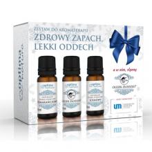 Zdjęcie produktu - OPTIMA NATURA Zestaw Zdrowy Zapach Lekki Oddech: olejek pomarańczowy, złodziei, sosnowy, 3x10ml