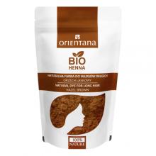 Zdjęcie produktu - Orientana Bio Henna Naturalna farba do włos&oacute;w Orzech laskowy, 100 g