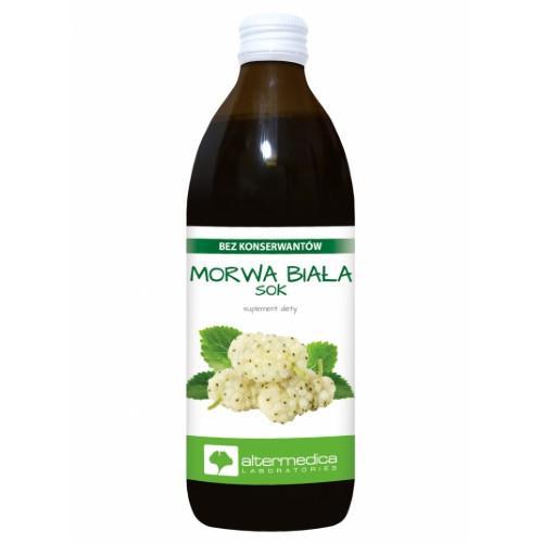 Miniaturka artykułu - Morwa biała sok, 500ml USZKODZONE / USZKODZONA ETYKIETA