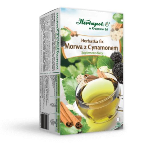 Miniaturka artykułu - Herbatka fix Morwa z cynamonem, 20 sasz.