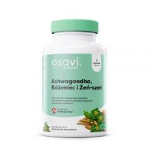 Zdjęcie produktu - Osavi Ashwagandha, R&oacute;żeniec i Żeń - szeń, 120 kaps.
