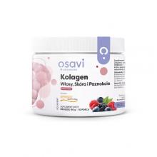 Zdjęcie produktu - OSAVI Advanced Kolagen Włosy, Sk&oacute;ra i Paznokcie - smak Owoce Leśne Proszek, 150g