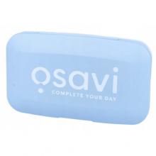 OSAVI Pill Box Kasetka na leki i suplementy niebieska, 1 szt.
